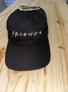 Gorra de béisbol Friends Hat vintage años 90 negra programa de televisión Nissin Snapback - Imagen 1 de 5