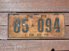 1927 New Hampshire License Plate 85 094