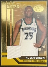 2007-08 BOWMAN ELEVATION GOLD #ER-AJ AL JEFFERSON 06/19 TIMBERWOLVES