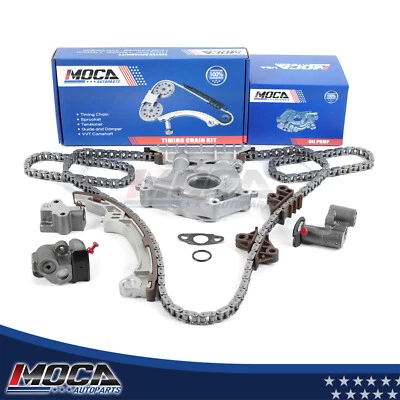 Timing Chain Kit Water Pump Fit 01-04 Nissan Pathfinder Infiniti QX4 3.5L VQ35DE - Image 1 of 4
