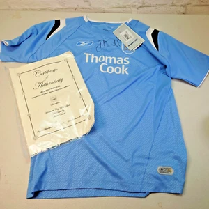 Vintage 2005 Signed Darius Vassell Manchester City Shirt England Villa Leicester - Picture 1 of 12