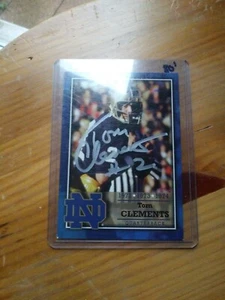 Tom Clements signed 2003 Notre Dame Fighting Irish TK Legacy FB card #M1 - Bild 1 von 1
