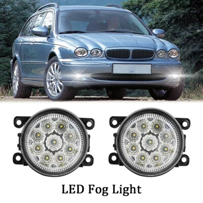 Farol de neblina de LED para-choque para Jaguar 2004-2008 S-Type X-Type XK farol de neblina dianteiro LH+RH - Imagem 1 de 4