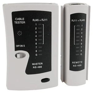 LAN Tester Netzwerkkabel Prüf Gerät RJ45 RJ11 Patchkabel Internet Netwerktester - Bild 1 von 6
