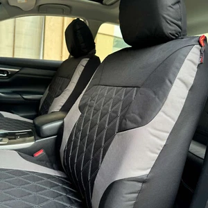 For Ford Ranger 2011-on Front Seat Covers Waterproof Canvas w/t Diamond Pattern - Picture 1 of 9