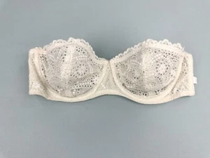 Victoria’s Secret Unlined Strapless Bra White Size 34C - Picture 1 of 9
