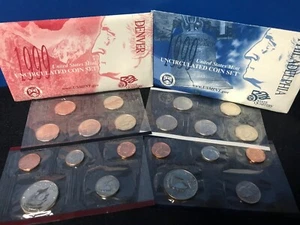 1999 United States US Mint Coin P & D Uncirculated Coin Sets with State Quarters - Bild 1 von 1