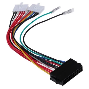 20P Atx To 2 Port 6Pin At Psu Converter Power Cable For Computer 286 386 4^^i - Bild 1 von 8