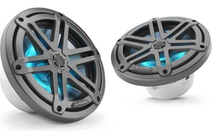 JL Audio M3-770X-S-GM-I 7.7" marine speakers with LED lights (Gunmetal w/Sportgr - Picture 1 of 4