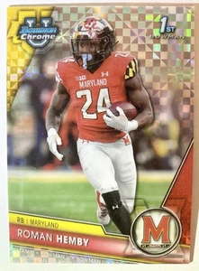 2023 Bowman University Chrome #32 ROMAN HEMBY X-Fractor 1° Maryland Indiana - Foto 1 di 2