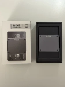 The Ridge Wallet - RIDGE LITE - Ultra Minimalist Wallet - Gunmetal - Picture 1 of 3