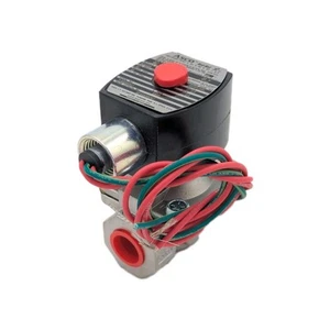 Asco RedHat EF8210G087 Solenoid Valve, 1/2" NPT, 24V DC, Stainless Steel Body - Picture 1 of 7