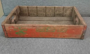 Cassa di legno vintage Sun Drop Cola - Orange Crush Bottling Co RARA CASSA ARANCIONE - Foto 1 di 5