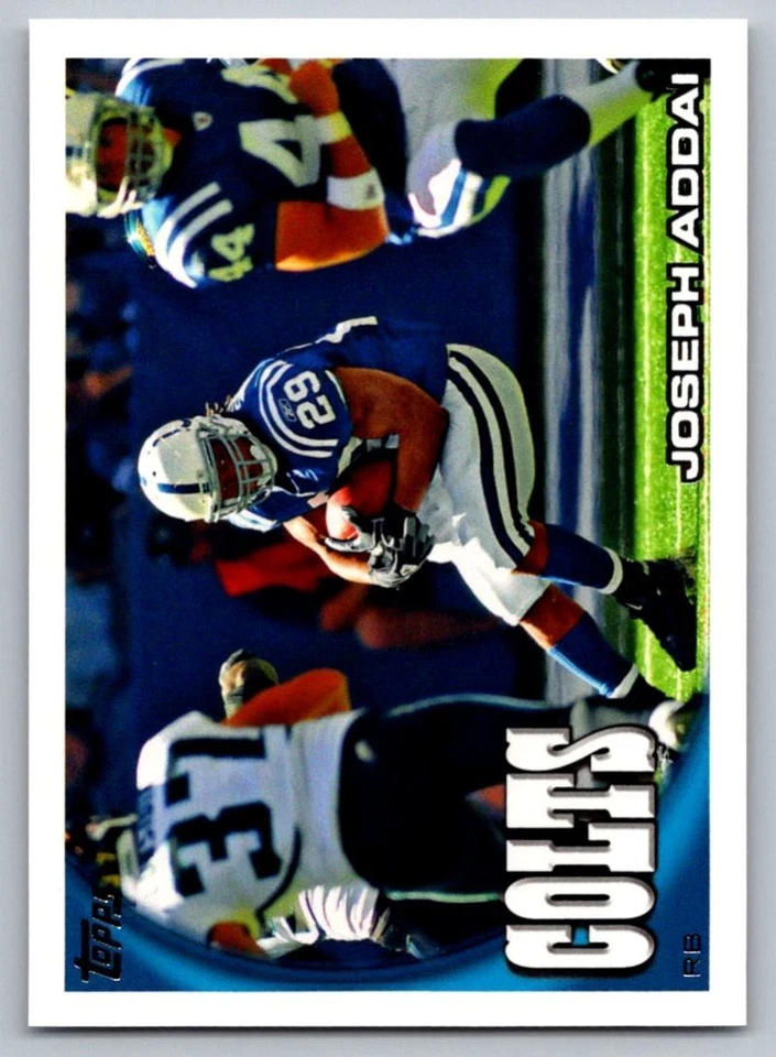 2010 Topps Joseph Addai Indianapolis Colts #310 - Image 1 of 2