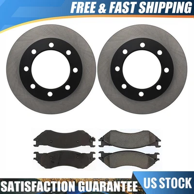 Juego de 3 pastillas de freno y rotores delanteros Centric para Ford F-250 HD 7,3 L 1997 Foto 1 de 4