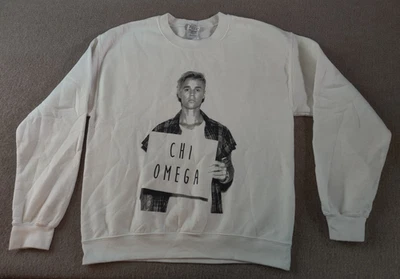 Justin Bieber Sudadera Pullover Cuello Redondo Mujer M Chi Omega Rollins College Foto 1 de 4