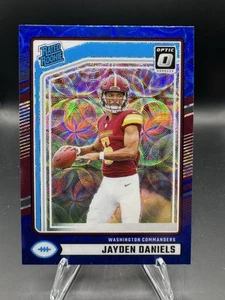 Mira telescópica azul Jayden Daniels 2024 Donruss Optic Preview Prizm #389 novato - Imagen 1 de 6