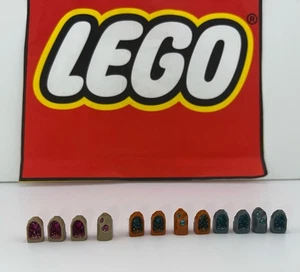 Lego 1x1 Bergkristalle Geode Juwel Edelsteine dunkelorange dunkelbraun Set 12 NEU - Bild 1 von 7