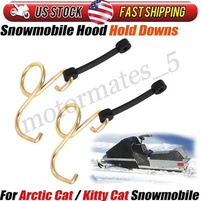 For Arctic Cat Kitty Cat Snowmobile Latch Hood Hold Downs Kit 0300-155 0300-185 - Image 1 of 4