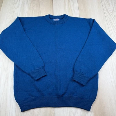 Pendleton Mens Blue Pure Virgin Wool Classic Crewneck Pullover Sweater Size L - Image 1 of 4