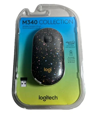 Logitech M340 Design Collection Wireless Mouse (Speckles) - BRAND NEW SEALED - Image 1 of 4