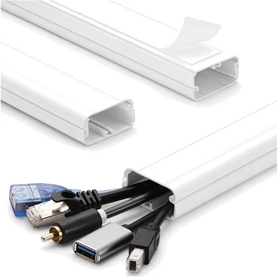 Ocultador de cable de TV - 39in3xL13in cubiertas de cable para TV montado en la pared ocultador de cable de pared... Foto 1 de 4