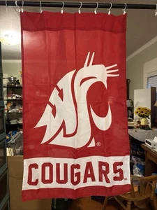 Washington State Cougars 28 x 45 "Primärlogo einseitige Flagge - Bild 1 von 7