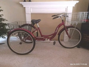 Schwinn S4002 Meridian Adult Tricycle - Black Cherry - Picture 1 of 2