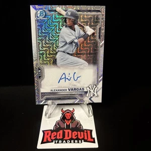 2021 Bowman - Mega Box Chrome Mojo Autographs Alexander Vargas #BMA-AVA (AU, RC) - Picture 1 of 2