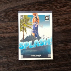 Jared McCain - 2024-25 Panini Donruss Optic Splash Rookie #3 RC 76ers - Picture 1 of 2