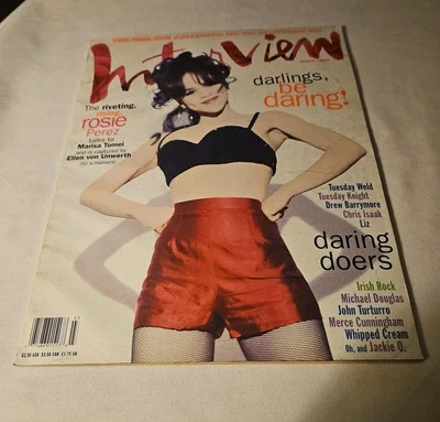 1993 March, INTERVIEW Magazine, The Riveting, Rising Rosie Perez (MH54) - Image 1 of 3