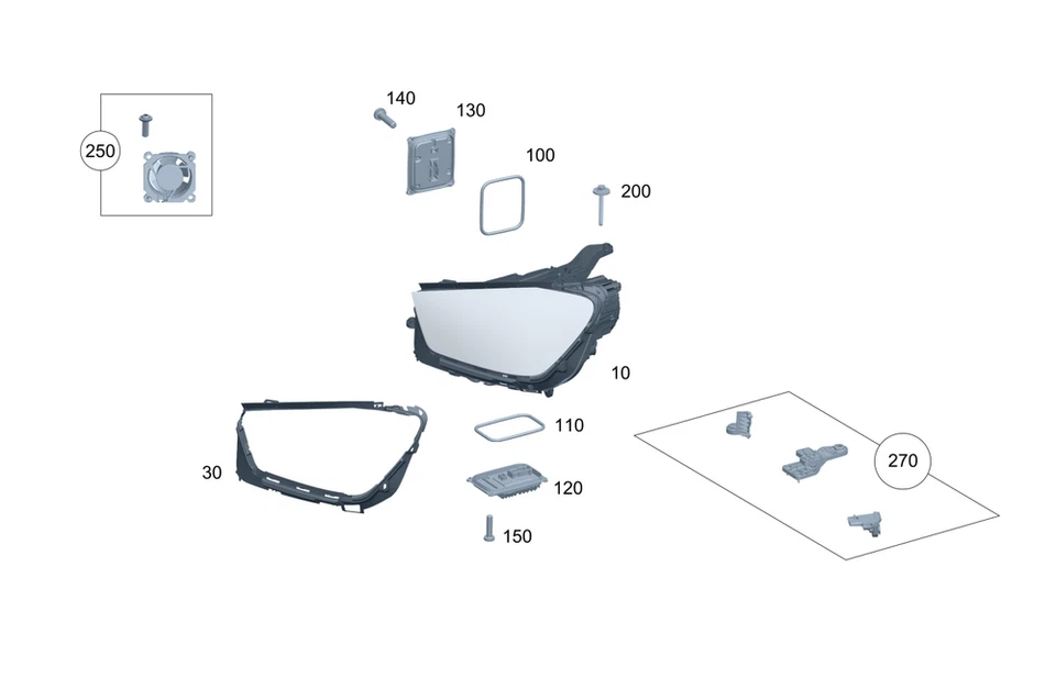 Genuine Mercedes-Benz Control Unit 205-900-61-47