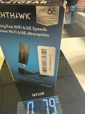 NETGEAR Nighthawk A8000 WiFi 6E USB Adapter – AXE3000, Tri-Band. Free Shipping - Image 1 of 4