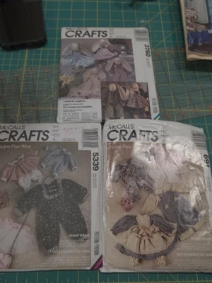 3 McCalls Crafts Patterns 3760 Country Rabbits and 2 clothing patterns #5339 691 - Image 1 of 4