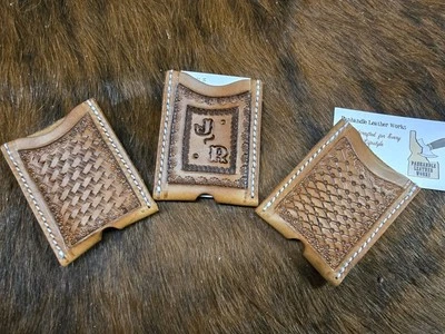 Custom Leather Western Business Card Holder - Image 1 of 4