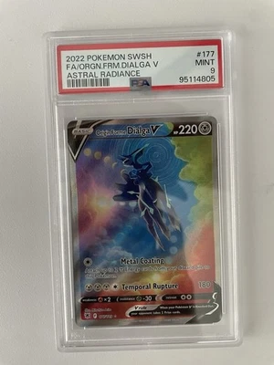 Origin Forme Dialga V (Alternate Full Art) 177/189 Swsh10: Astral Radiance PSA 9 - Image 1 of 2