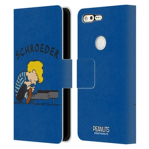 OFFICIAL PEANUTS CHARACTERS LEATHER BOOK WALLET CASE COVER FOR GOOGLE PHONES - Picture 1 of 16