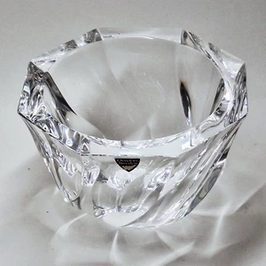 Orrefors Sweden Crystal Residence Swirl Clear Crystal Bowl Signed FREE SHIPPING - Picture 1 of 9
