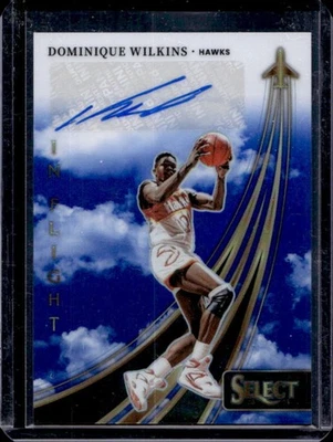 2023-24 Select Dominique Wilkins In Flight Signatures Blue Prizm Auto #5/49 - Image 1 of 2