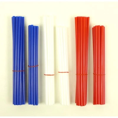 Kit de envoltura de cubierta de radios de rueda 76 piezas MX moto de cross - rojo/blanco/azul 20-RWB1776 Foto 1 de 4