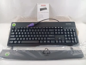Unotron SpillSeal Washable Corded USB Keyboard Black S6000K (New, Opened Box) - Picture 1 of 3