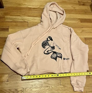 Sudadera con Capucha Sirena Fused Hawaii Para Mujer Talla Grande Melocotón Pullover Recortado - Imagen 1 de 3