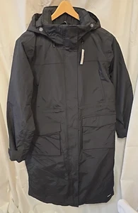 Lands End Women's Squall INSULATED WATERPROOF Winter Coat Large 14-16, Black - Picture 1 of 13