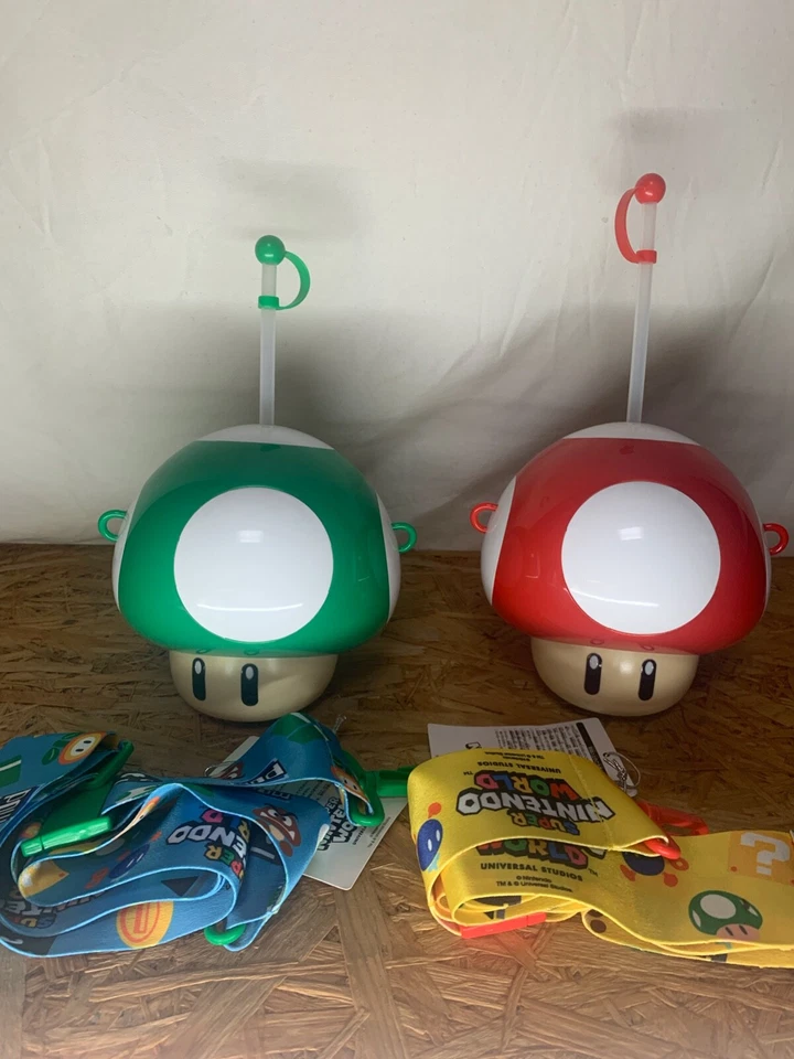 USJ Super Nintendo World Drink bottle Mushroom Universal Studios Mario Japan - Image 1 of 4