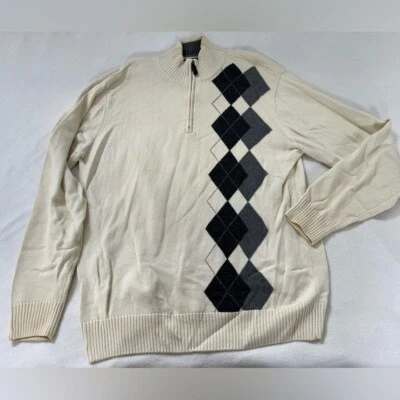 OSCAR DE LA RENTA MEN'S SWEATSHIRT SIZE LARGE-TALL 100% COTTON PRE-OWNED - Image 1 of 4