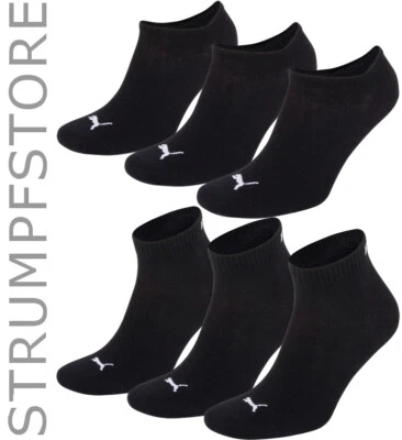 PUMA Sneaker Quarter Sport Socken 3 Paar Damen Herren UNISEX schwarz (200)