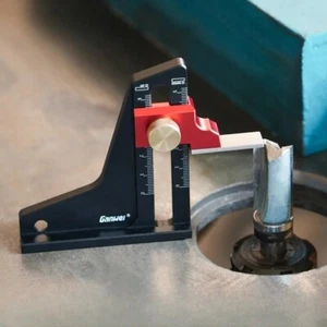 Router Table Saw Depth Measuring Gauge Aluminum Adjustable Height Lock 0-50mm - Picture 1 of 12