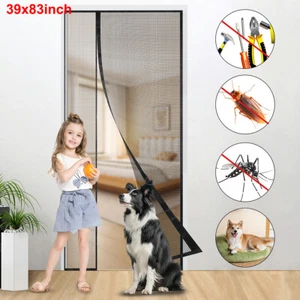 2025 Magnetic Screen Door Mesh Side-open Mosquito Fly Insect Bug Curtain Closer - Picture 1 of 17