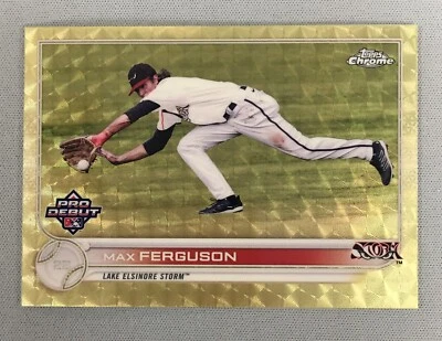 Max Ferguson 2022 Topps Chrome Pro Debut True Superfractor 1/1 BOSTON RED SOX - Image 1 of 2