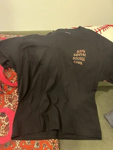 Anti Social Social Club ASSC Everything You Want Black Tee Shirt XL - Picture 1 of 5